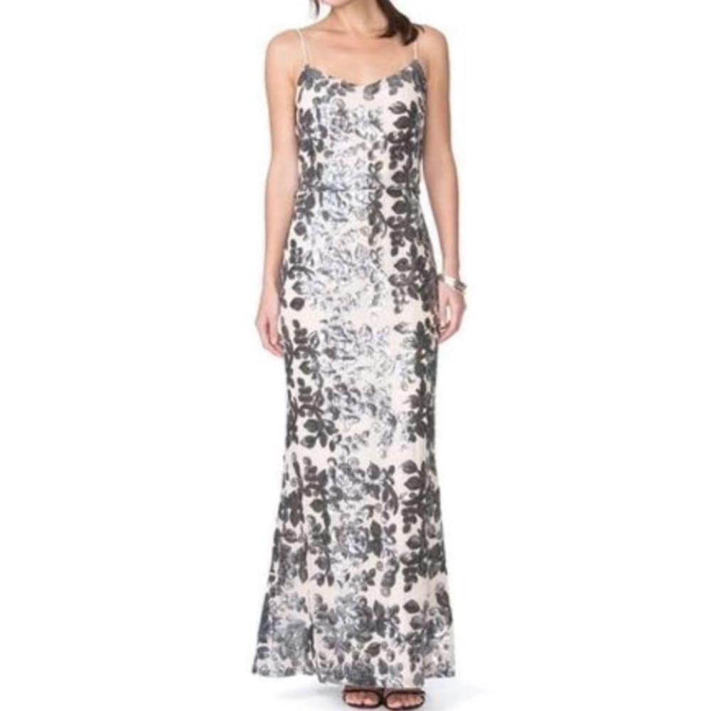 Metallic Sequin Formal Evening Dress
